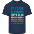 29th Birthday 29 Year Old Mens Cotton T-Shirt Tee Top Navy Blue