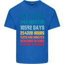29th Birthday 29 Year Old Mens Cotton T-Shirt Tee Top Royal Blue