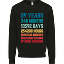29th Birthday 29 Year Old Mens Sweatshirt Jumper Black