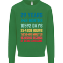 29th Birthday 29 Year Old Mens Sweatshirt Jumper Irish Green