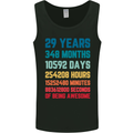 29th Birthday 29 Year Old Mens Vest Tank Top Black