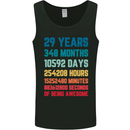 29th Birthday 29 Year Old Mens Vest Tank Top Black