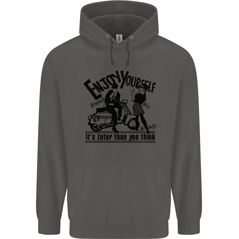 2Tone Enjoy Yourself 2 Tone SKA Music Childrens Kids Hoodie Storm Grey