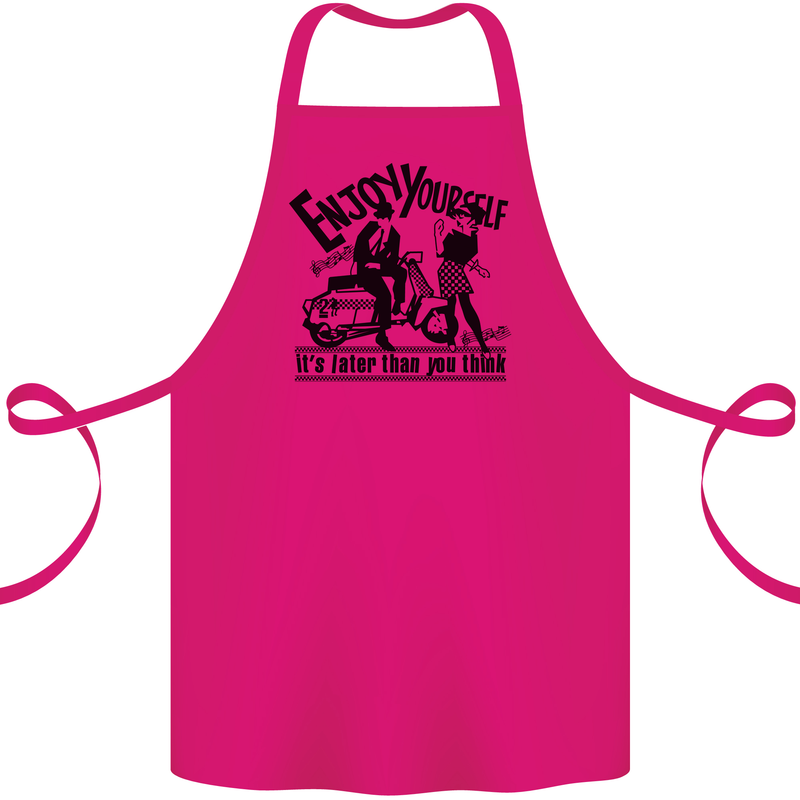 2Tone Enjoy Yourself 2 Tone SKA Music Cotton Apron 100% Organic Pink