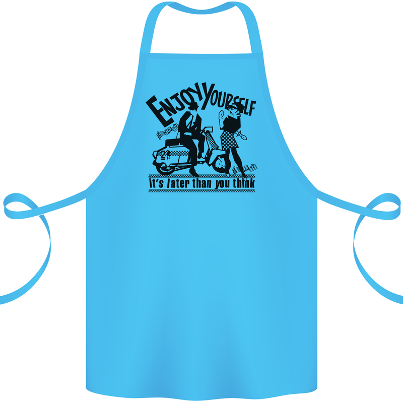 2Tone Enjoy Yourself 2 Tone SKA Music Cotton Apron 100% Organic Turquoise