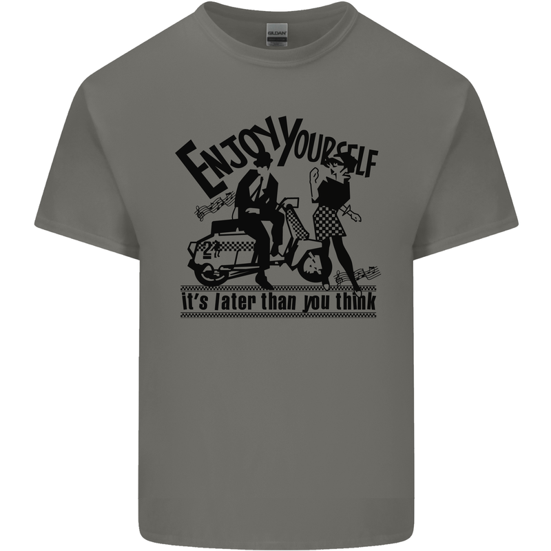 2Tone Enjoy Yourself 2 Tone SKA Music Kids T-Shirt Childrens Charcoal