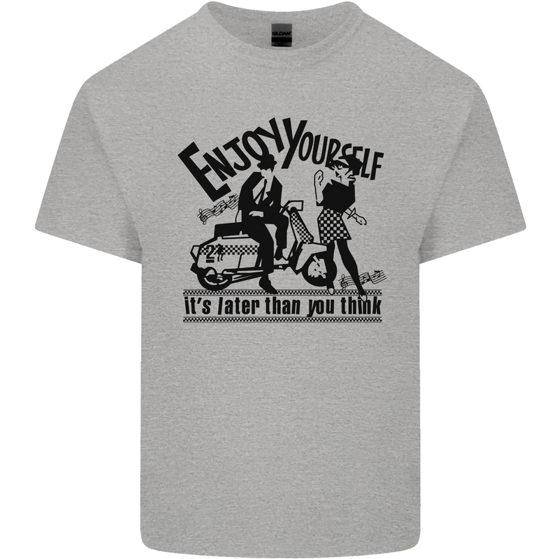 2Tone Enjoy Yourself 2 Tone SKA Music Kids T-Shirt Childrens Sports Grey