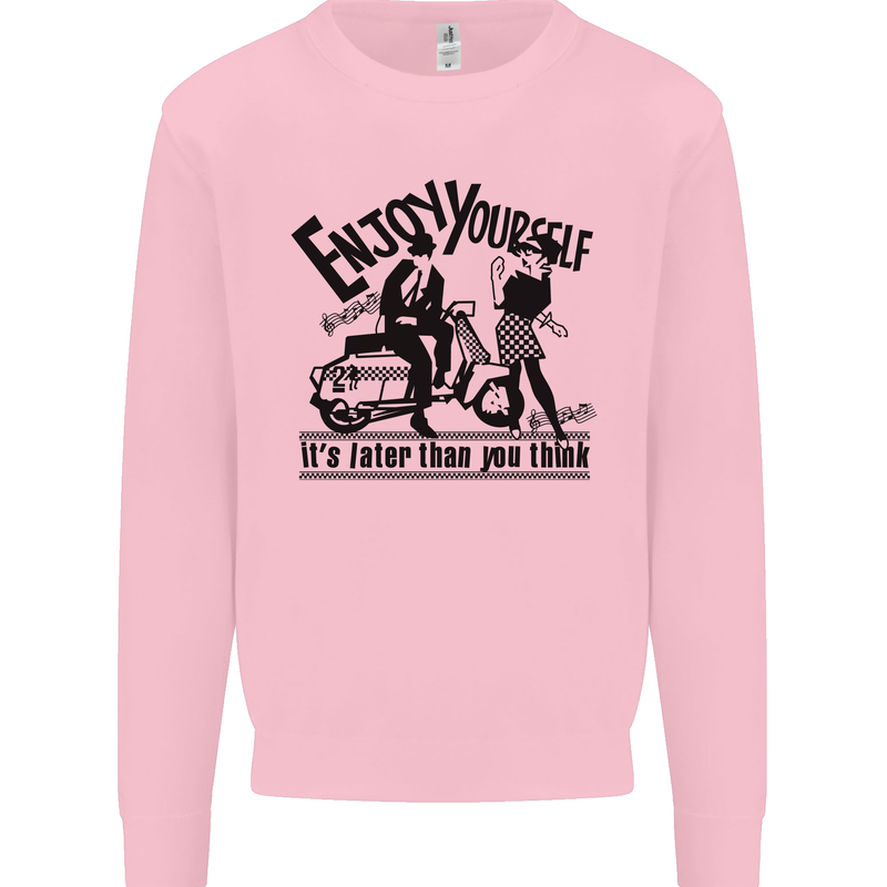 2Tone Enjoy Yourself 2 Tone SKA Music Mens Sweatshirt Jumper Light Pink
