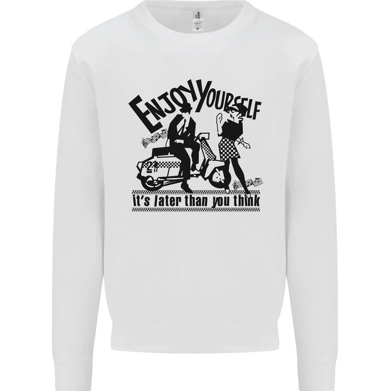 2Tone Enjoy Yourself 2 Tone SKA Music Mens Sweatshirt Jumper White