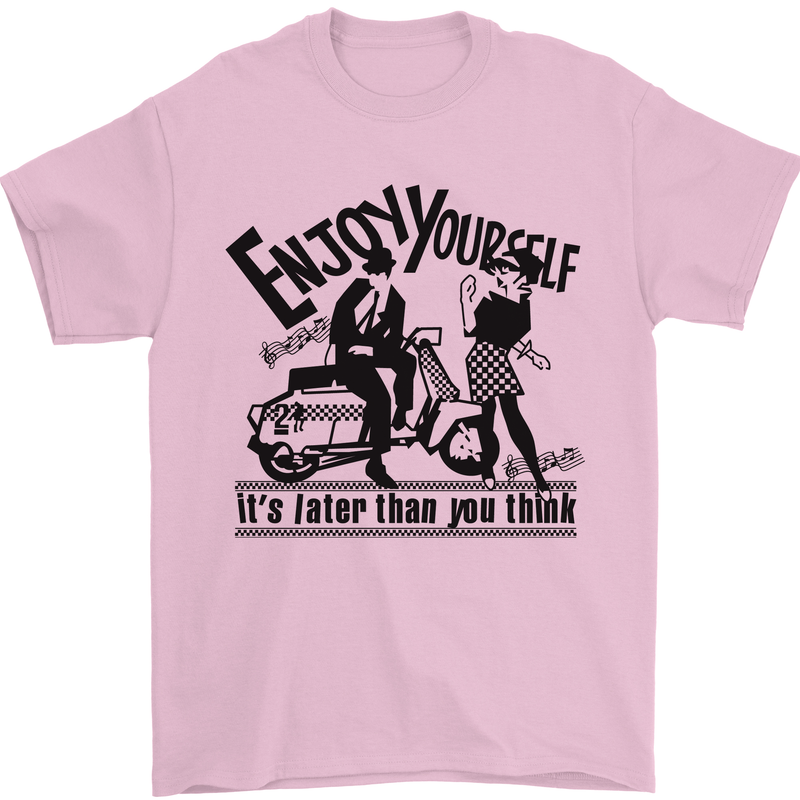 2Tone Enjoy Yourself 2 Tone SKA Music Mens T-Shirt 100% Cotton Light Pink