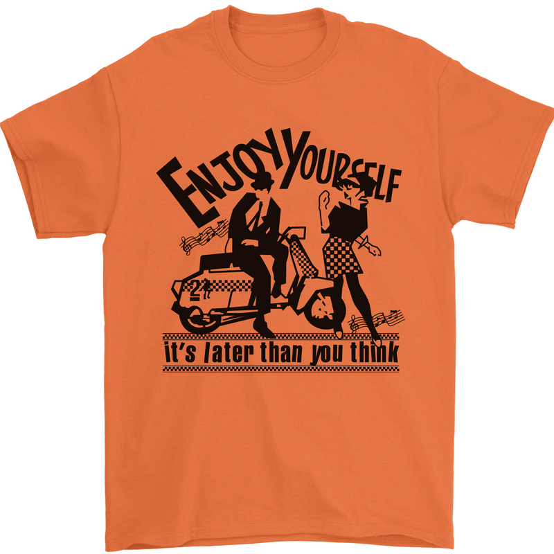 2Tone Enjoy Yourself 2 Tone SKA Music Mens T-Shirt 100% Cotton Orange