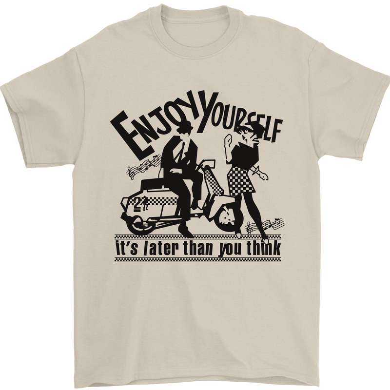 2Tone Enjoy Yourself 2 Tone SKA Music Mens T-Shirt 100% Cotton Sand