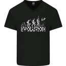 2 Tone Evolution 2Tone Mens V-Neck Cotton T-Shirt Black