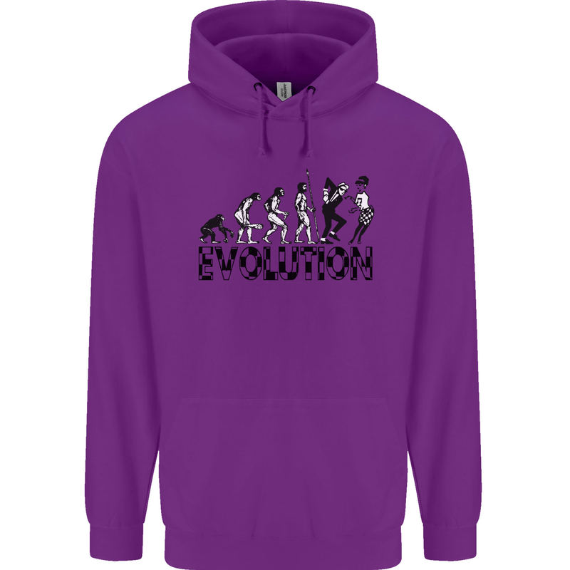 2 Tone Evolution Music 2Tone SKA Childrens Kids Hoodie Purple