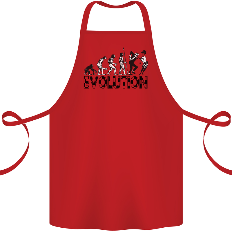 2 Tone Evolution Music 2Tone SKA Cotton Apron 100% Organic Red