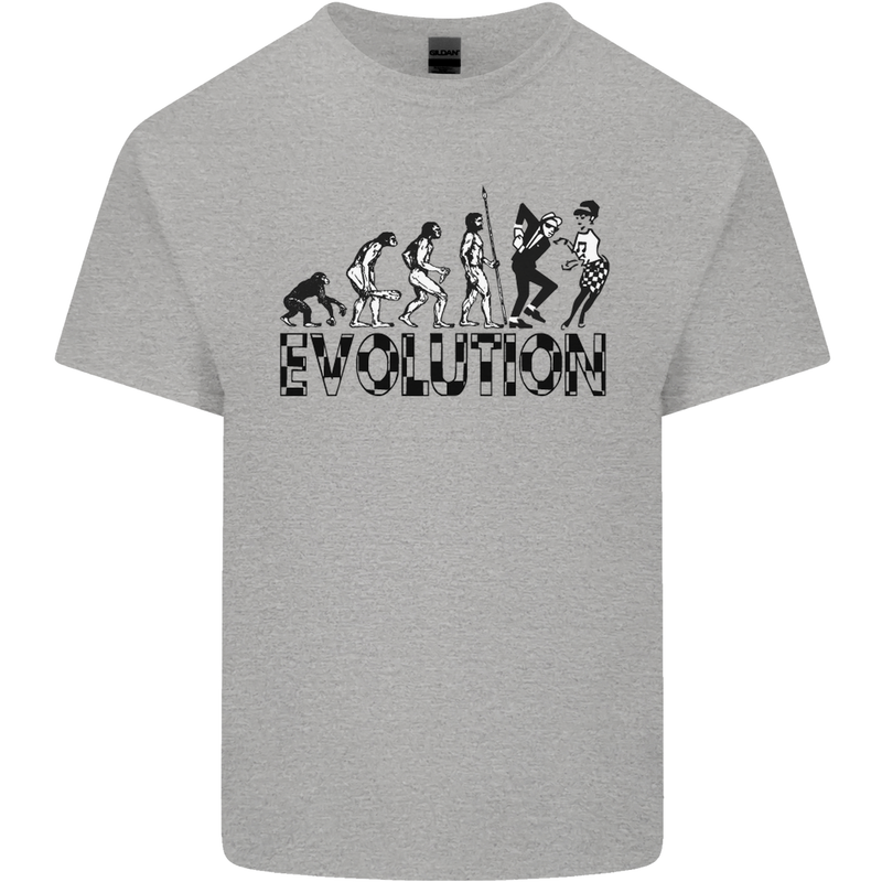 2 Tone Evolution Music 2Tone SKA Kids T-Shirt Childrens Sports Grey