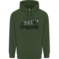 2 Tone Evolution Music 2Tone SKA Mens 80% Cotton Hoodie Forest Green
