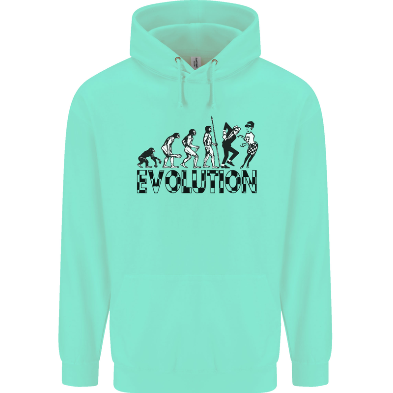 2 Tone Evolution Music 2Tone SKA Mens 80% Cotton Hoodie Peppermint