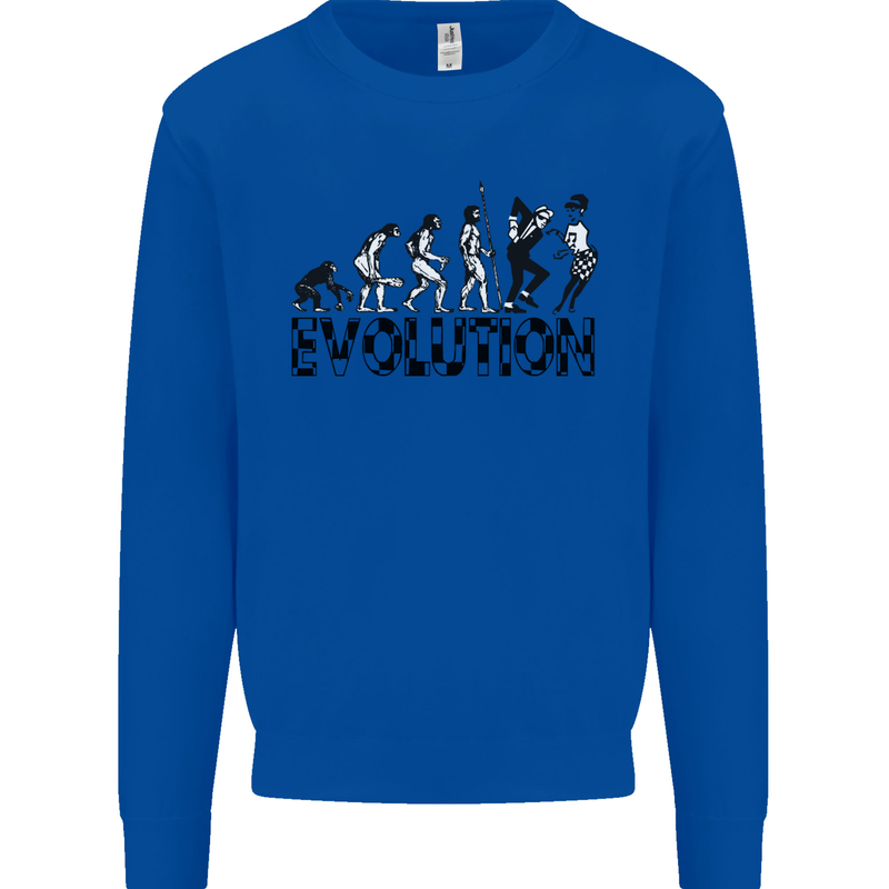 2 Tone Evolution Music 2Tone SKA Mens Sweatshirt Jumper Royal Blue