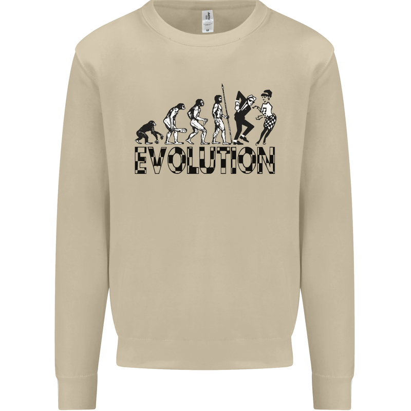 2 Tone Evolution Music 2Tone SKA Mens Sweatshirt Jumper Sand