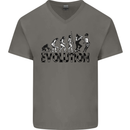 2 Tone Evolution Music 2Tone SKA Mens V-Neck Cotton T-Shirt Charcoal