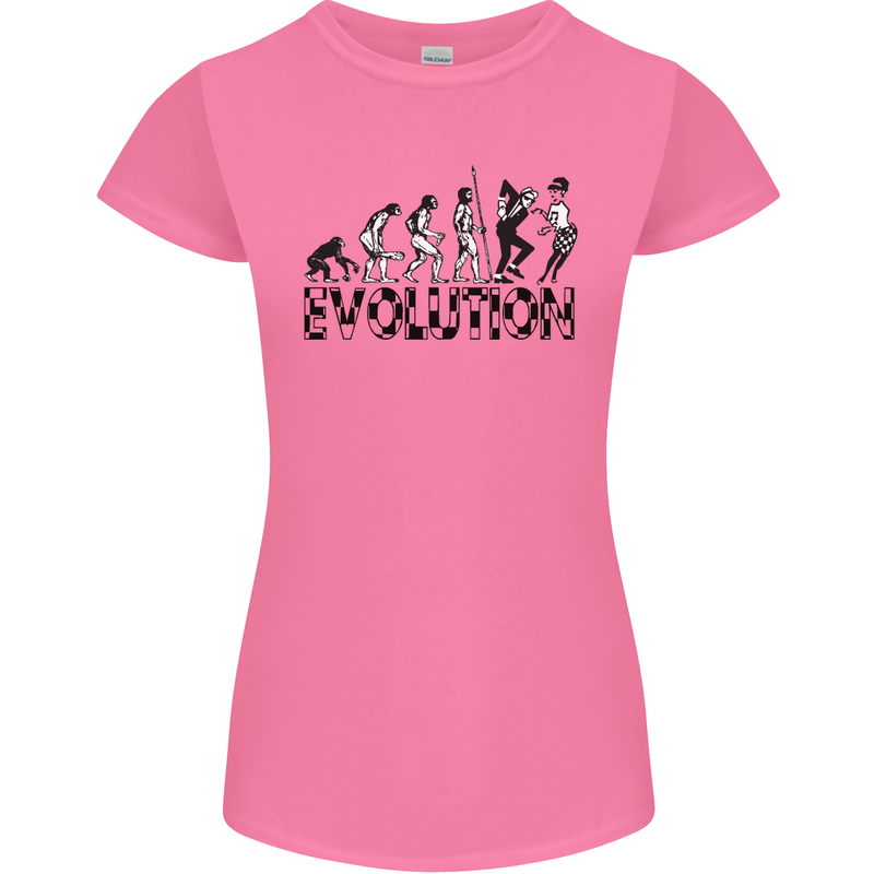 2 Tone Evolution Music 2Tone SKA Womens Petite Cut T-Shirt Azalea