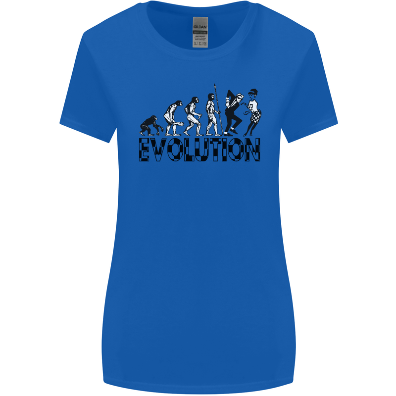 2 Tone Evolution Music 2Tone SKA Womens Wider Cut T-Shirt Royal Blue