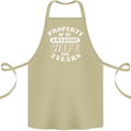 2 Year Wedding Anniversary 2nd Funny Wife Cotton Apron 100% Organic Khaki