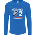 2 Year Wedding Anniversary 2nd Rugby Mens Long Sleeve T-Shirt Royal Blue