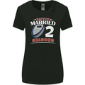 2 Year Wedding Anniversary 2nd Rugby Womens Wider Cut T-Shirt Black