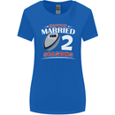 2 Year Wedding Anniversary 2nd Rugby Womens Wider Cut T-Shirt Royal Blue