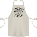 2nd Wedding Anniversary 2 Year Funny Wife Cotton Apron 100% Organic Natural