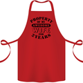 2nd Wedding Anniversary 2 Year Funny Wife Cotton Apron 100% Organic Red