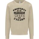 2nd Wedding Anniversary 2 Year Funny Wife Mens Sweatshirt Jumper Sand