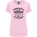 2nd Wedding Anniversary 2 Year Funny Wife Womens Wider Cut T-Shirt Light Pink