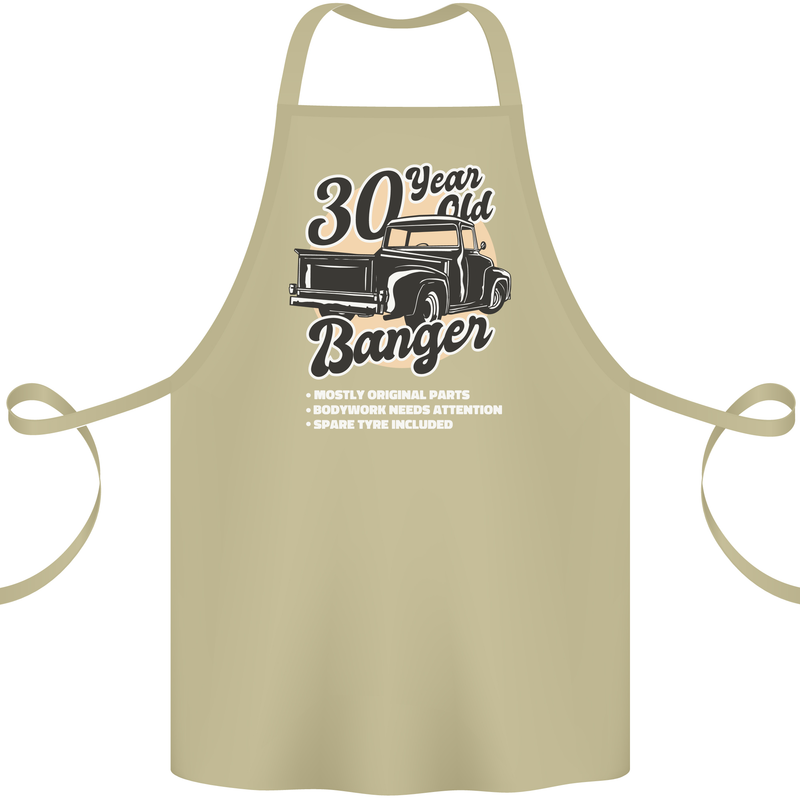 30 Year Old Banger Birthday 30th Year Old Cotton Apron 100% Organic Khaki