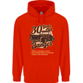 30 Year Old Banger Birthday 30th Year Old Mens 80% Cotton Hoodie Bright Red