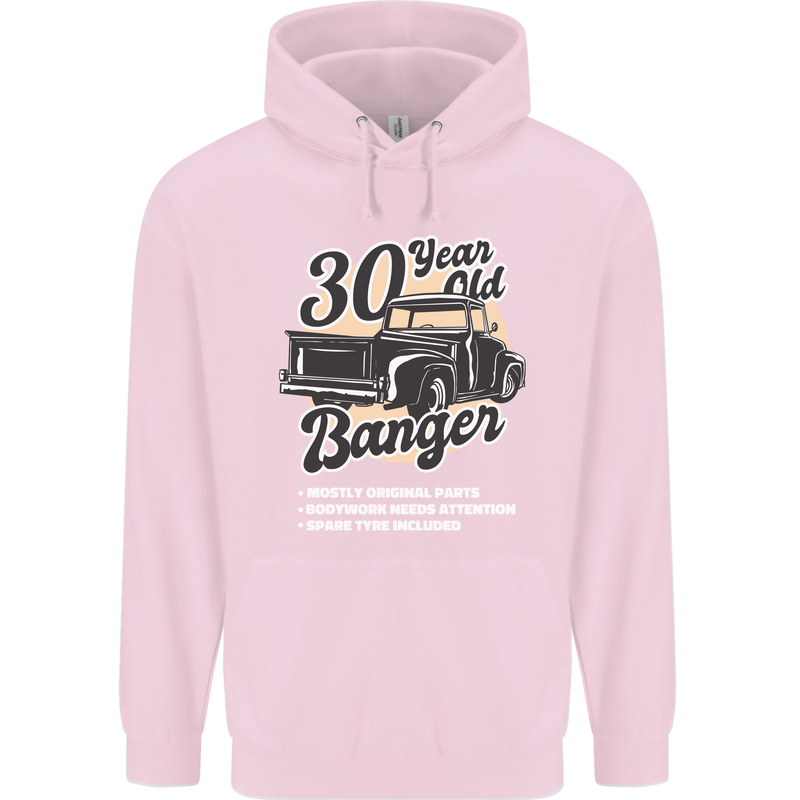 30 Year Old Banger Birthday 30th Year Old Mens 80% Cotton Hoodie Light Pink