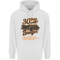 30 Year Old Banger Birthday 30th Year Old Mens 80% Cotton Hoodie White
