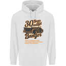 30 Year Old Banger Birthday 30th Year Old Mens 80% Cotton Hoodie White
