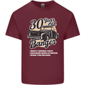 30 Year Old Banger Birthday 30th Year Old Mens Cotton T-Shirt Tee Top Maroon