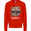 30 Year Old Banger Birthday 30th Year Old Mens Sweatshirt Jumper Bright Red