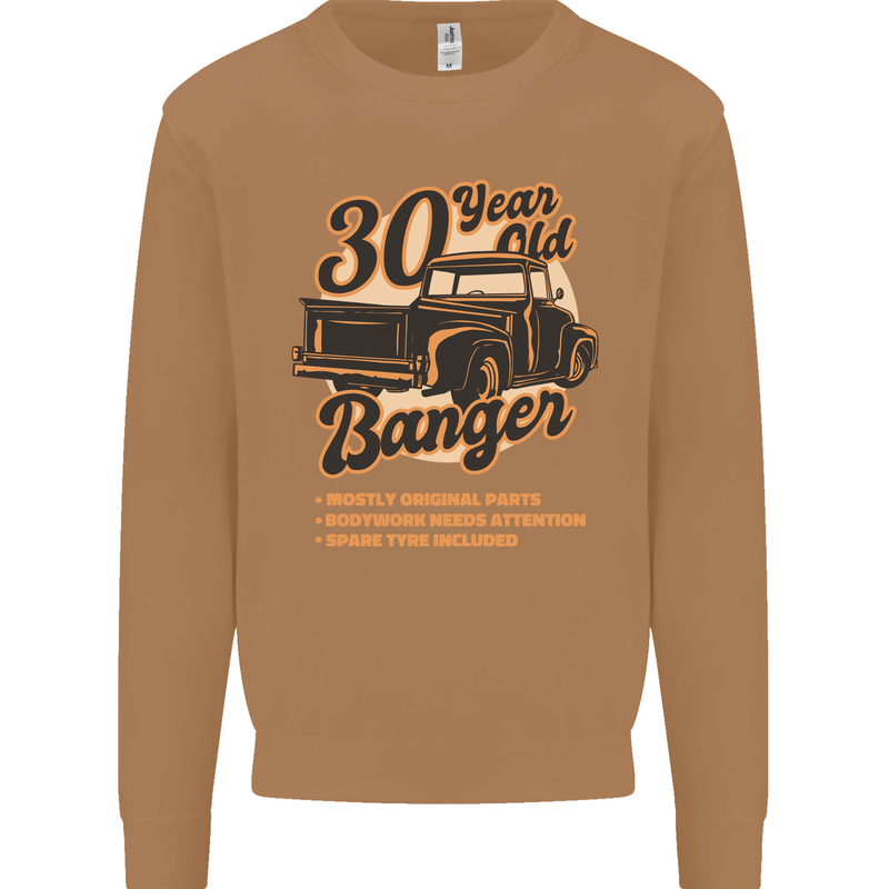 30 Year Old Banger Birthday 30th Year Old Mens Sweatshirt Jumper Caramel Latte