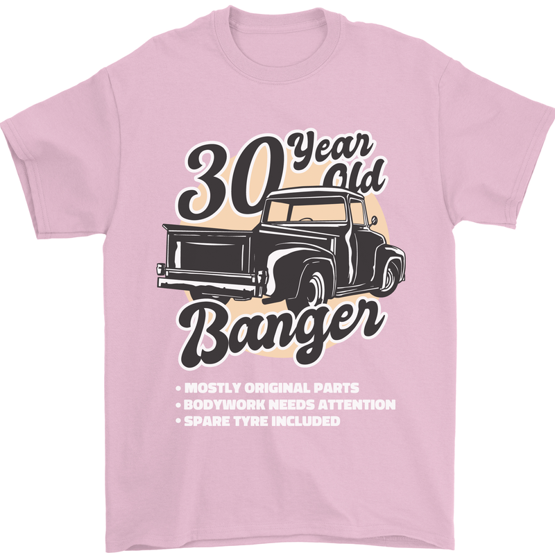 30 Year Old Banger Birthday 30th Year Old Mens T-Shirt 100% Cotton Light Pink