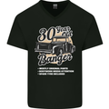 30 Year Old Banger Birthday 30th Year Old Mens V-Neck Cotton T-Shirt Black
