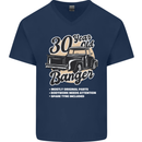 30 Year Old Banger Birthday 30th Year Old Mens V-Neck Cotton T-Shirt Navy Blue