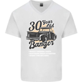 30 Year Old Banger Birthday 30th Year Old Mens V-Neck Cotton T-Shirt White
