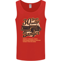 30 Year Old Banger Birthday 30th Year Old Mens Vest Tank Top Red