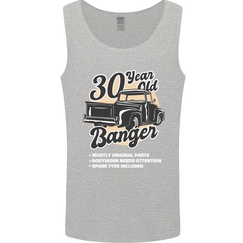 30 Year Old Banger Birthday 30th Year Old Mens Vest Tank Top Sports Grey