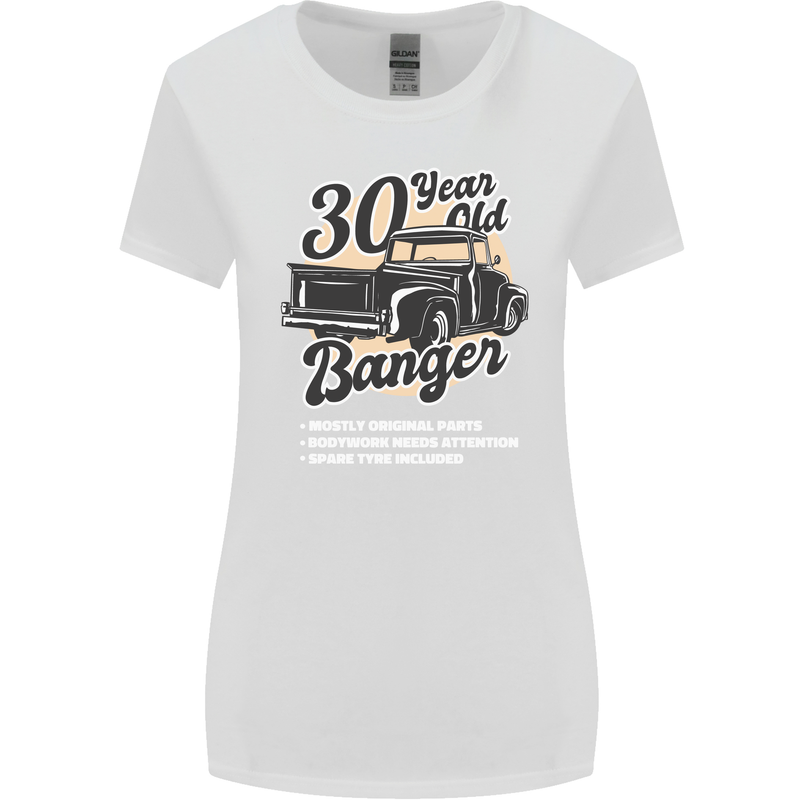 30 Year Old Banger Birthday 30th Year Old Womens Wider Cut T-Shirt White